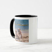 Hund von Sandy-Strand Tasse (Vorderseite Links)
