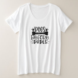 Hund vor Typen Große Größe T-Shirt