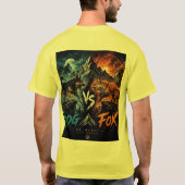Hund vs. Fuchs: Wilder Überlebenskampf. T-Shirt (Rückseite)