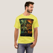 Hund vs. Fuchs: Wilder Überlebenskampf. T-Shirt (Vorne ganz)