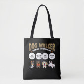 Hund Walker Funny Hund Wanderpet Sitter Geschenk Tasche (Vorderseite)