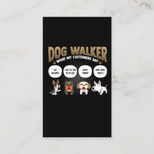 Hund Walker Funny Hund Wanderpet Sitter Geschenk Visitenkarte