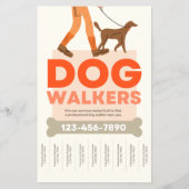 Hund Walking Flyer (Vorne)