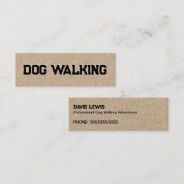 Hund Walking Mini Visitenkarte