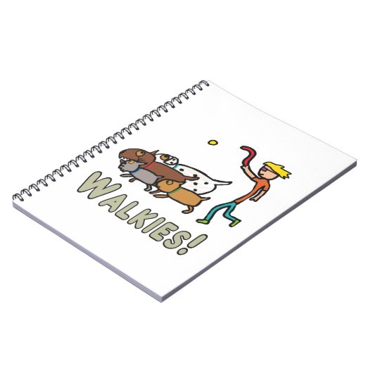 Hund Walking Notizblock (Linke Seite)