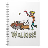 Hund Walking Notizblock (Vorderseite)