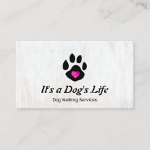 Hund Walking Paw mit Herz