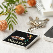 Hund Walking Schlüsselanhänger (Seite)