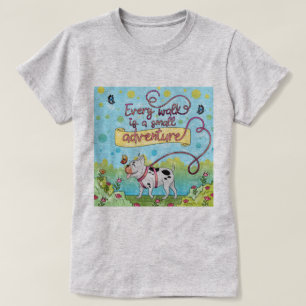 Hund Walking T - Shirt