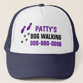 Hund Walking Trucker Hat Truckerkappe (Vorderseite)