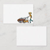 Hund Walking Visitenkarte (Vorne/Hinten)