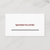 Hund Wanderkarte Silhouette von Mädchen mit zwei H Visitenkarte (Rückseite)