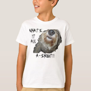 Hund "WAS IST DAS ALLES A-SCHNEE?" Kids Basic T-Sh T-Shirt