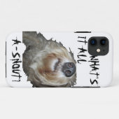 Hund "WAS IST DAS ALLES A-SNOUT?" iPhone 5 Fall Case-Mate iPhone Hülle (Rückseite (Horizontal))