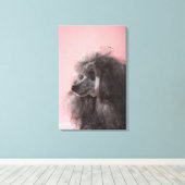 Hund wegschauend leinwanddruck (Insitu (Holzboden))