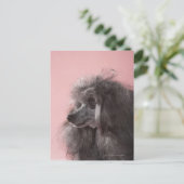 Hund wegschauend postkarte (Stehend Vorderseite)