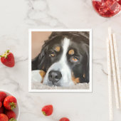 Hund, weiblicher Hund, Berner Hund Serviette (Beispiel)