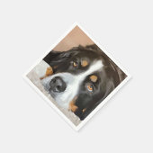 Hund, weiblicher Hund, Berner Hund Serviette (Ecke)