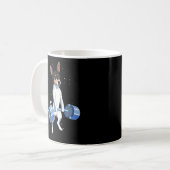 Hund Weightlift Rat Terrier Kaffeetasse (Vorderseite Links)
