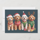Hund Weihnachten Goldendoodle Weihnachtsweih Hund (Vorderseite)