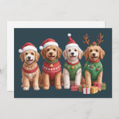 Hund Weihnachten Goldendoodle Weihnachtsweih Hund (Vorne/Hinten)