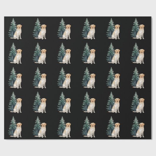 Hund Weihnachtsbaum Party Hund Lover Xmas Geschenkpapier (Flach)