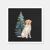 Hund Weihnachtsbaum Party Hund Lover Xmas Serviette (Vorderseite)