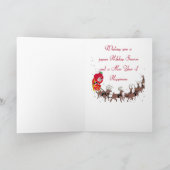 Hund WeihnachtsShih Tzu Feiertagskarte (Innenseite)