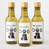 Hund Weinetikett (Flaschen)