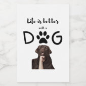 Hund Weinetikett (Einzelnes Label)