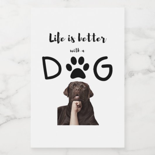 Hund Weinetikett (Einzelnes Label)