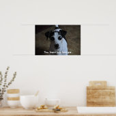 Hund, weißt du, dass du mich Liebe? Poster (Küche)
