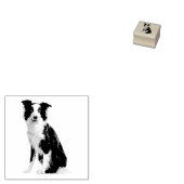 Hund Welpe Border Collie Gummistempel (Stempel)