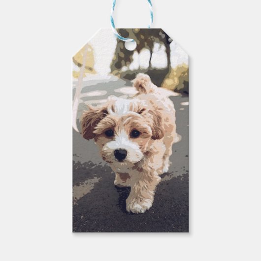 Hund, Welpe, Fibel Geschenkanhänger (Vorderseite)