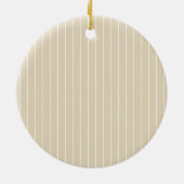 Hund Welpe Foto Beige Streifen Keramik Ornament (Hinten)