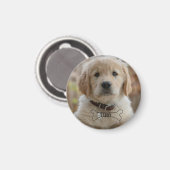 HUND WELPE FOTO NAME BONE BESTER HUND MUTTER VATER MAGNET (Vorderseite/Rückseite)