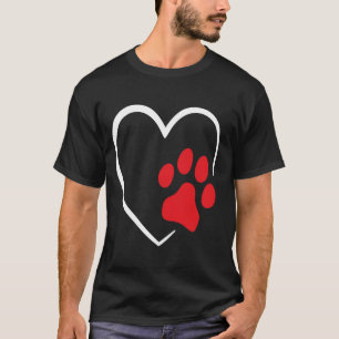 Hund Welpe Herz Tier Hund lustiger Hundefreund T-Shirt