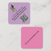 Hund/Welpe Instagram Tik Tok QR Code Karten (Vorne/Hinten)