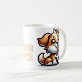 Hund, Welpe Liebe Kaffeetasse (VorderseiteRechts)