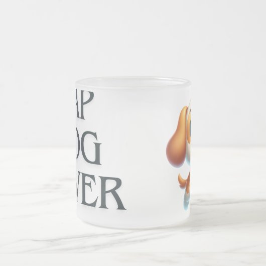 Hund, Welpe Liebe Mattglastasse (Mittel)