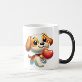 Hund, Welpe Liebe Verwandlungstasse