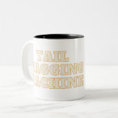 Hund, Welpe Liebe Zweifarbige Tasse (Vorderseite Links)