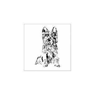 Hund Welpe Süßeste Terrier Gummistempel