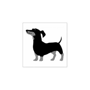 Hund Welpe Süßestes Baby Dachshund Gummistempel