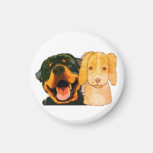 Hund, Welpe, Tier Magnet (Vorne)