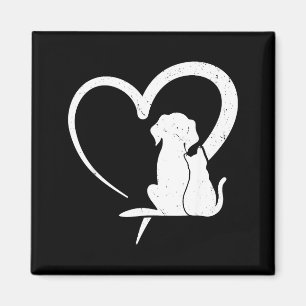 Hund Welpe und Babykatze Herz für Haustiere Tierli Magnet