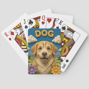 Hund-Wiesen-Pfad Modern KlayKoo Spielkarten