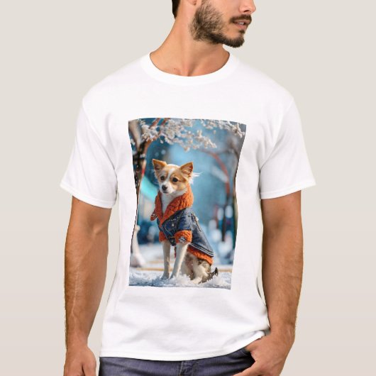 Hund, wild, Tier, Wald, Ausschnitte, Designs T-Shirt (Vorderseite)