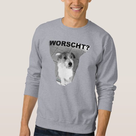 HUND will WORSCHT! - Sweatshirt (Vorderseite)