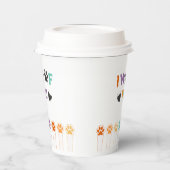 Hund Willkommen Party niedliche Paws Pappbecher (Links)